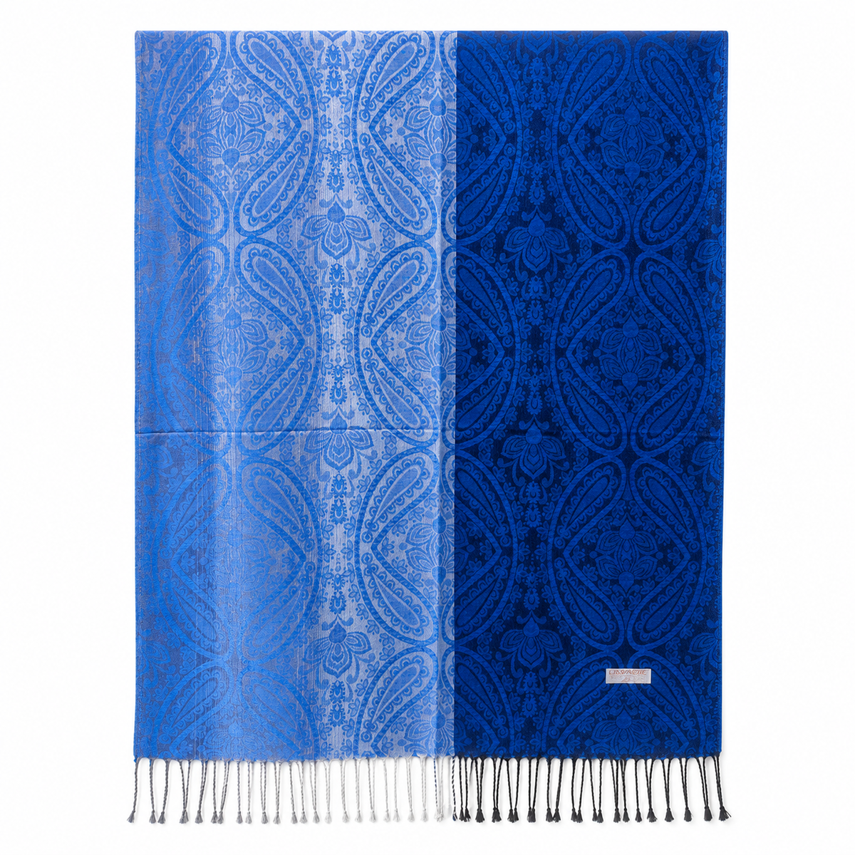 Elegantní šál s kašmírovým a hedvábným efektem – 178 × 70 cm